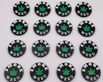 3D Printed Flower Beads, Rave Charms, Kandi Bracelet Supplies