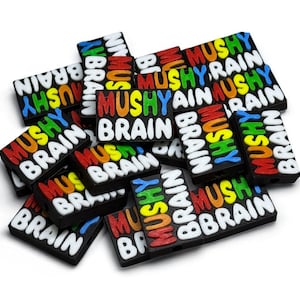 Mushy Brain Kandi Beads | Focal Beads / Charms for Raves, Friendship Bracelets, EDM Festivals. Packs of 3, 5, 10, 20 & 35  Beads