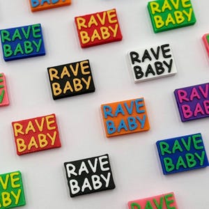 Rave Baby Kandi Beads | Focal Beads / Charms for Raves, Friendship Bracelets, EDM Festivals. Packs of 3, 5, 10, 20 & 35  Beads