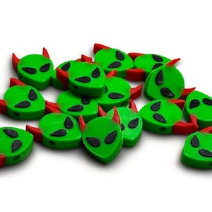 Alien Devil Kandi Beads | 3D Printed Rave Charms