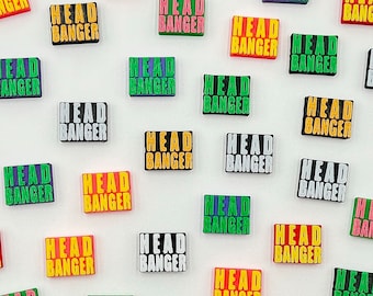 Headbanger Kandi Beads | Rave EDM Bracelet Charms