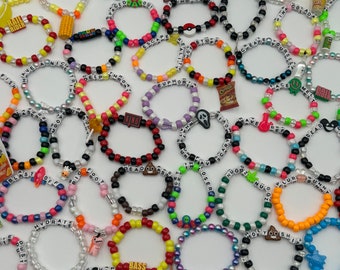 Rave Kandi Bracelet, Colorful Beaded Accessories