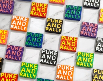 Puke and Rally Rave Beads | Kandi Bracelet Charms