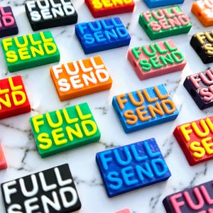 Full Send Kandi Beads | Focal Beads / Charms for Raves, Friendship Bracelets, EDM Festivals. Packs of 3, 5, 10, 20 & 35 Beads