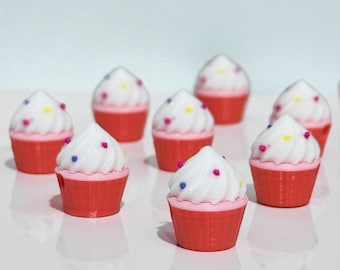 3D Printed Cupcake Kandi Beads | Rave Bracelet Charms