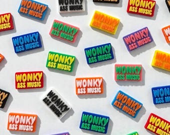 Wonky Ass Music Kandi Beads | Focal Beads / Charms for Raves, Friendship Bracelets, EDM Festivals. Packs of 3, 5, 10, 20 & 35 Beads