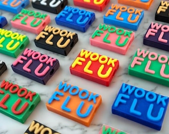 Wook Flu Kandi Beads | 3D Printed Rave Bracelet Charms