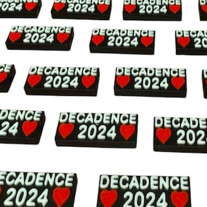 Decadence 2025 Kandi Beads | Focal Beads / Charms for Raves, Friendship Bracelets, EDM Festivals. Packs of 3, 5, 10, 20, 35, and 50 Beads