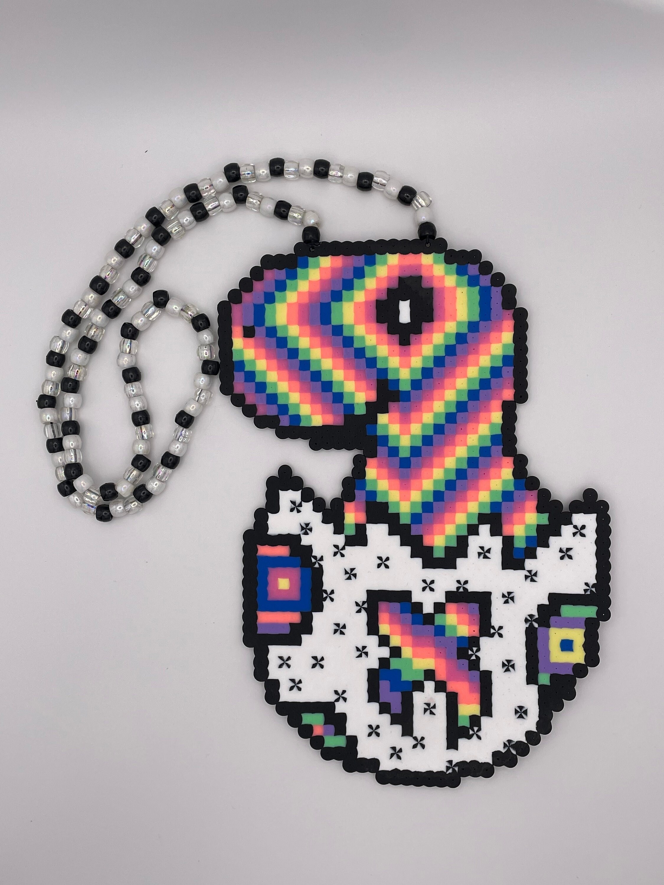 レイさん専用】Beads Short 紡が Necklace 赤 おねコラボ