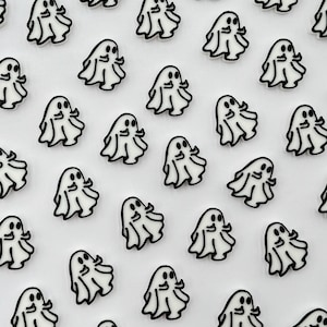 Ghost Beads | Halloween Focal Beads / Charms for Raves, Friendship Bracelets, EDM Festivals. Packs of 3, 5, 10, 20 & 35 Beads