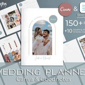 Canva Wedding Planner Template,GoodNotes Wedding Planner,Digital Wedding Planner,Printable Wedding Planning Book,Wedding Planner Checklist