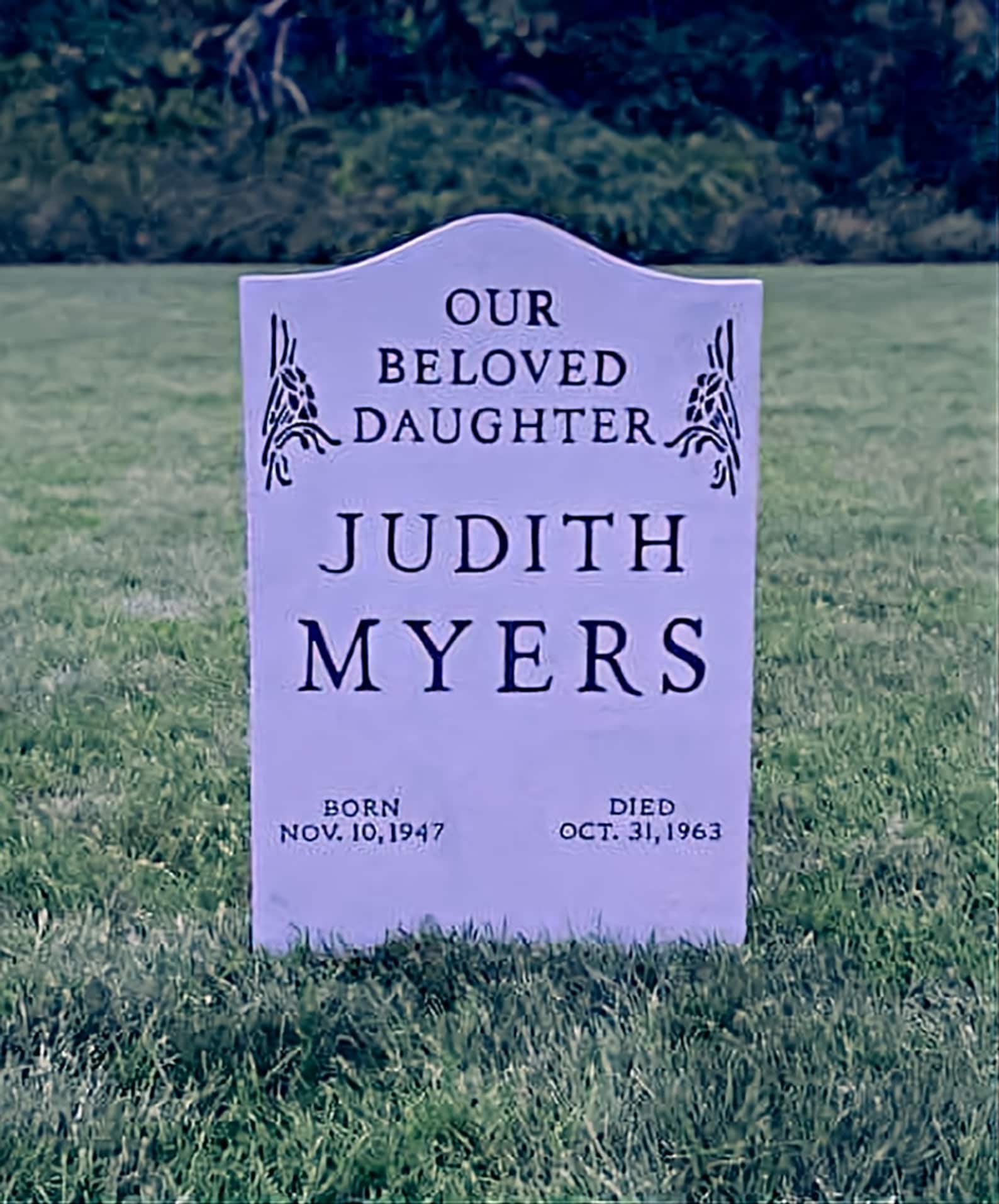Judith Myers Halloween Tombstone Custom Handmade Gravestone Etsy