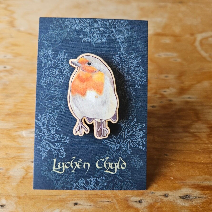 Robin Pin Stan Robin Wooden Pin - Etsy