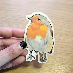 Autocollant papier Robin