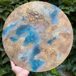 Planet 10 round canvas painting