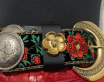 vintage barok leren riem