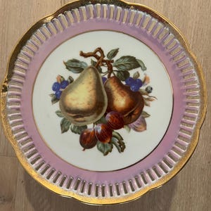 Frosted Vintage Footed Cake Plate