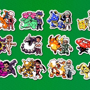 Kanto + Johto Team Up Mini Sticker Packs - Glossy Vinyl Stickers