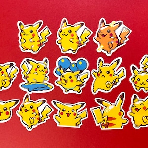 Pokemon Pikachu Logo Label Decal Case Sticker Badge 453b 