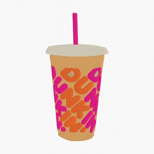 Dunkin Embroidery File - Etsy