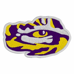 LSU Embroidery File: Louisiana State University Logo (10 Formats, Instant Download)