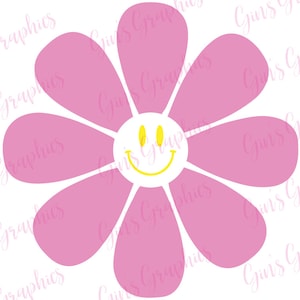 Daisy Smiley Face SVG
