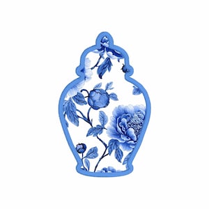 Ginger Jar Applique Embroidery Design 8 Instant Downloads
