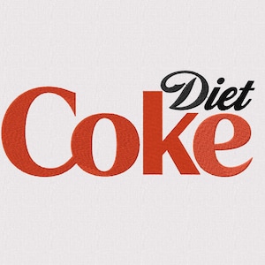 7 inch Diet Coke Stitch File Embroidery Design 10 Formats for Instant Downloads