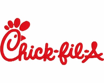 Chic-fil-a Logo File Embroidery Design 8 Instant Downloads