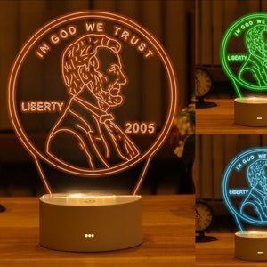 Abraham Lincoln Brigade, SVG, DXF,Cdr, Ai 3d Led Night Lamp Digital Files,Abraham Lincoln Bust,Abraham Lincoln Quotes Costume Coin Shirt etc
