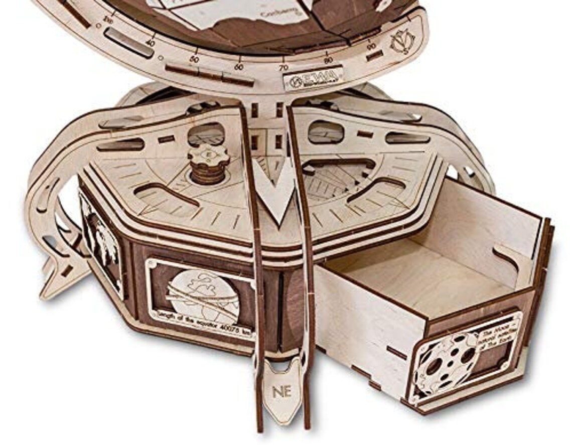 World Jewellery Box Puzzle Box Laser Cut File SVG DXF Ai Etsy