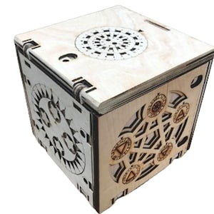 激安通販の 6mm Glowforge Dxf Cut Box,laser Puzzle Programmable Wooden コレクション