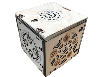 6mm Wooden Programmable Puzzle Box,Laser Cut Dxf Glowforge Svg File Cutting Template Instant Download Digital Vector SVG file