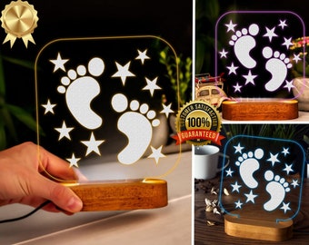 Kids Night Light, Personalized Night Light, Gift For Kids, Baby Shower, Custom Night Lights for Newborn Baby, Kids Room Decor, Laser Cut Svg