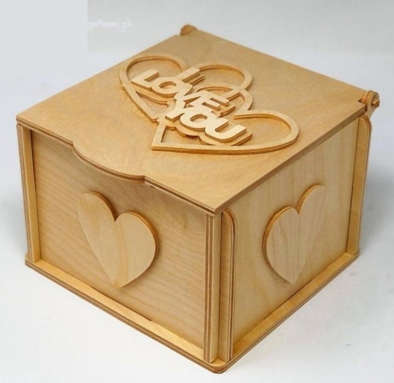 Heart Shaped Box Laser Cut Files SVG DXF PDF Ai - Etsy Canada