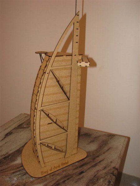Puzzle 3D In Legno Burj Al Arab – Modello Architettonico Da Costruire – Mookids, Spedizione USA