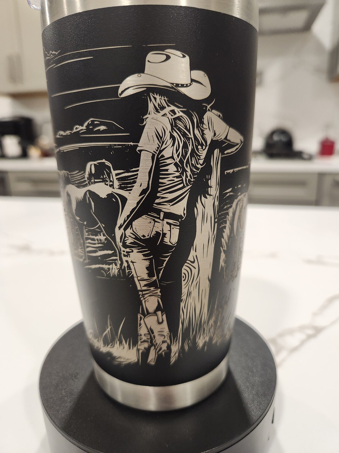 20oz Tumbler Laser Svg Horse Cowgirl Freedom 20oz Tumbler Full Wrap ...