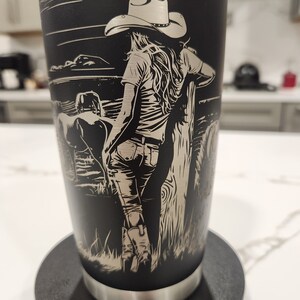 20oz Tumbler Laser Svg Horse Cowgirl Freedom 20oz Tumbler Full Wrap ...