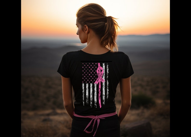 Breast Cancer Awareness Png Us Flag Pink Ribbons Unique Print for ...