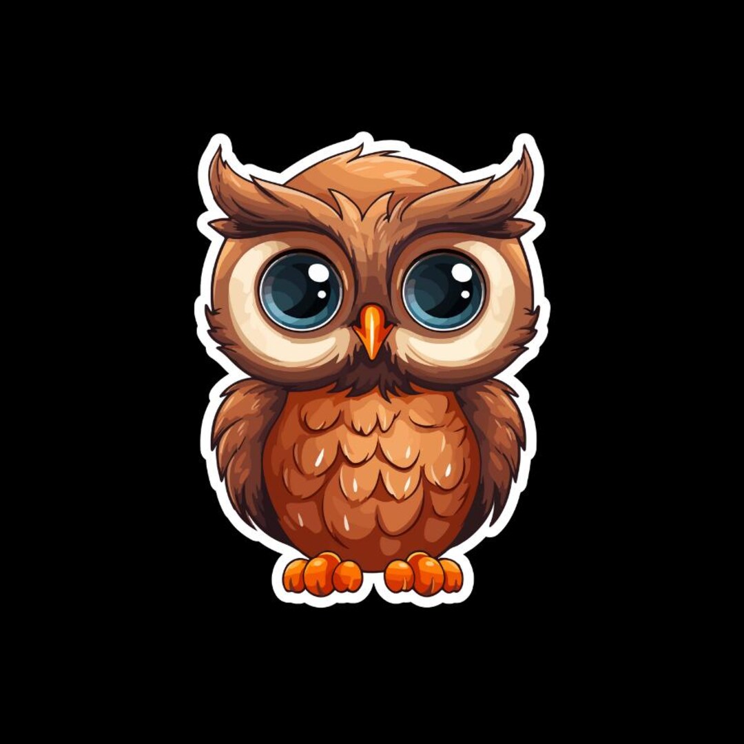 Owl Sticker - Etsy