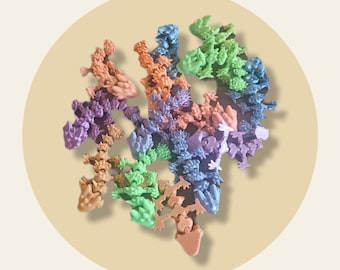 3D Printed Mini Dragon Fidget Toy: Articulating Sensory Aid