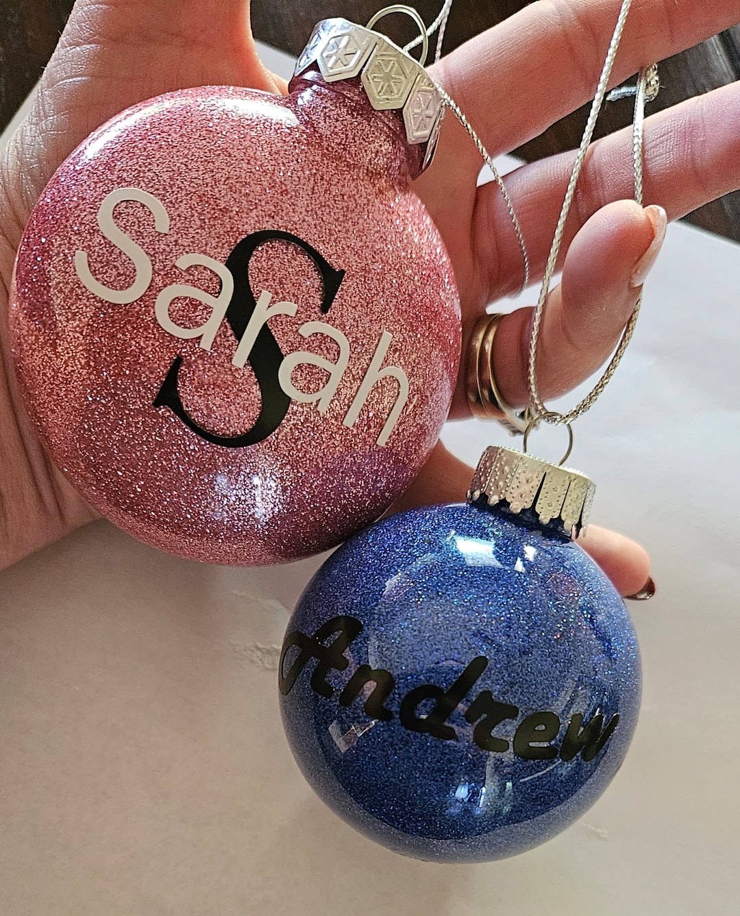 Monogram Christmas Ornaments, Name Ornaments, Christmas Gifts