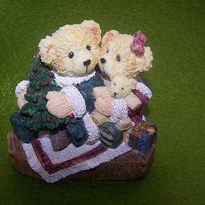 Christmas, Decoration, Teddy Bears, Ornament, Figurine, Tree, Parcels