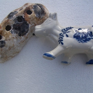 Jug, Creamer, Cow, Blue White Ware, Holland, Windmill, Porcelain, Spoon Holder, Kitchen Accessories, SALE