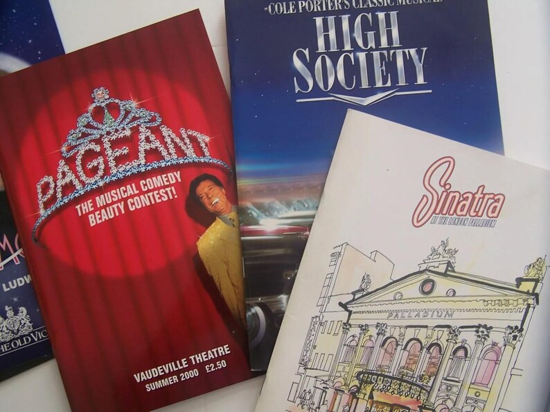 Pageant Playbill Theatre Programmes, Bundle, Pageant, High Society, Witches of Eastwick ...