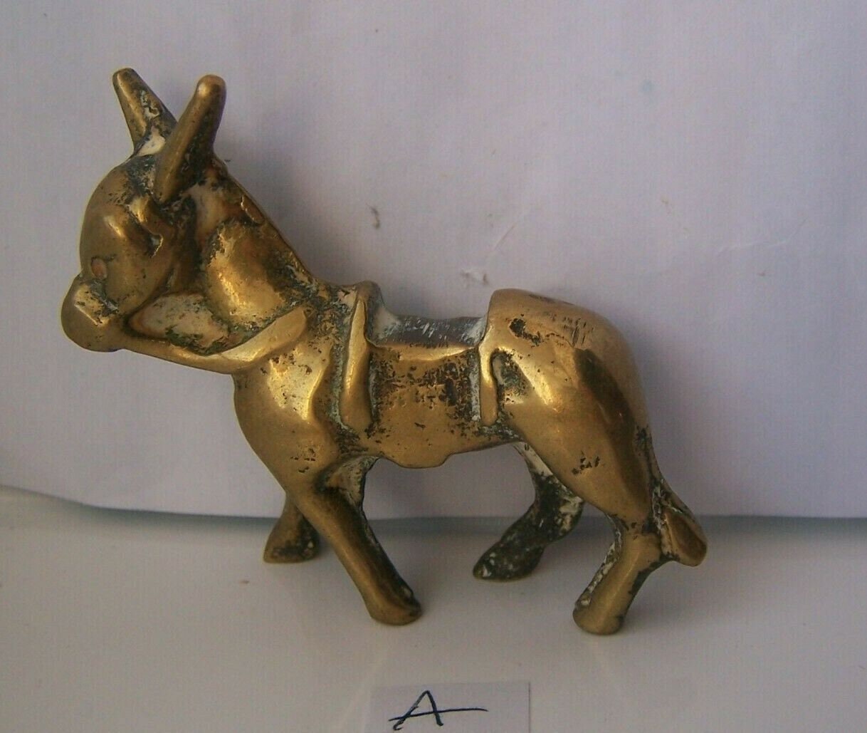 Brass, Donkey, Miniature, Figure, Ornament, Metalware, SALE