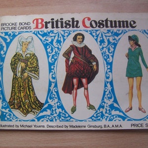 Theekaarten, Brooke Bond, Ansichtkaarten, Brits kostuum, Album, Complete set, 1967