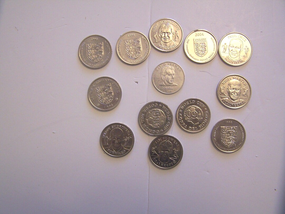 Football Tokens, England Squad Collection, World Cup, Mixed Lot - Etsy