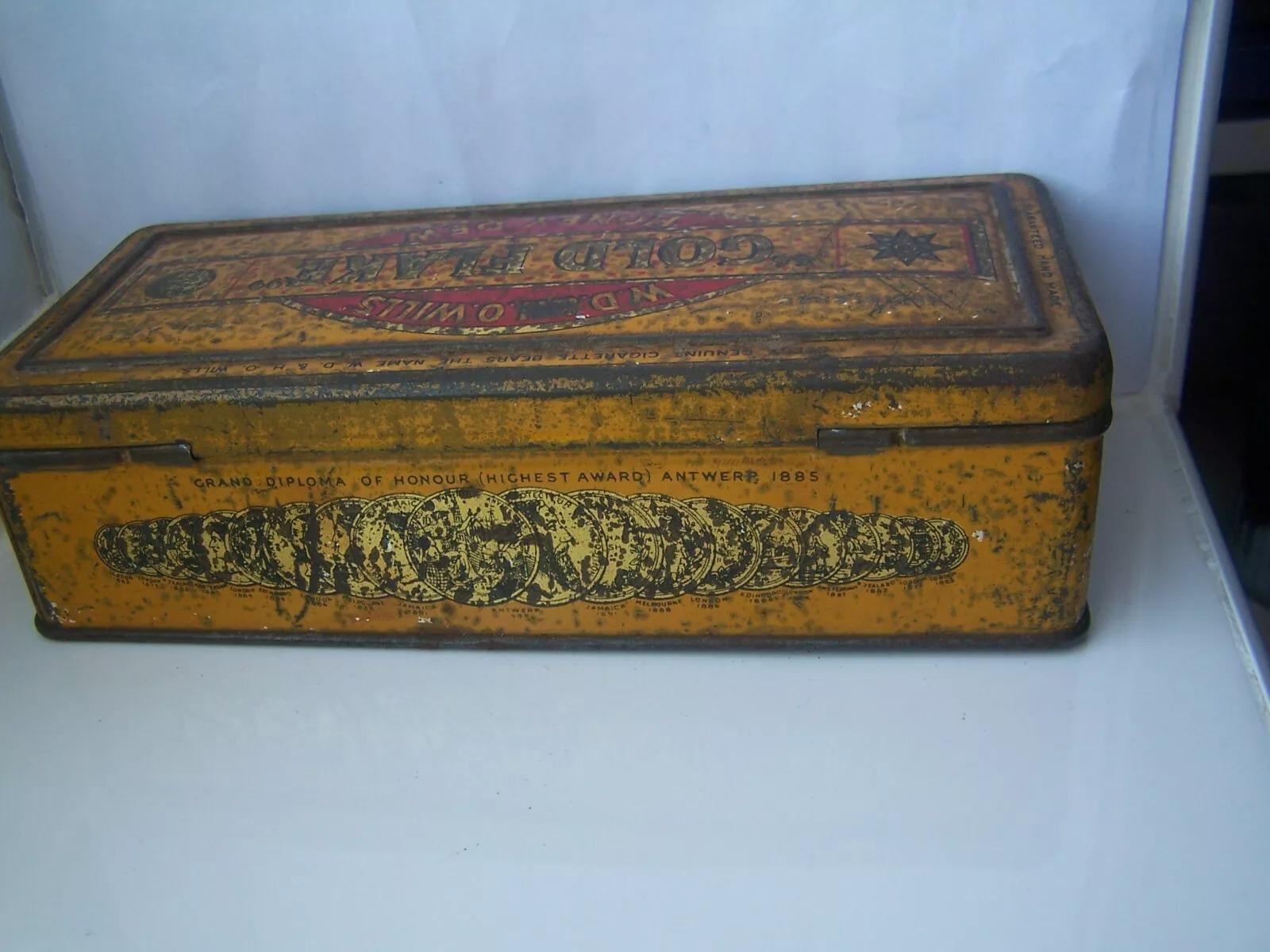 w.d. & h.o. wills tobacco tins Tobacco Tin, W.D & H.O Will's, Gold Flake, Honey Dew, Imperial Tobacco