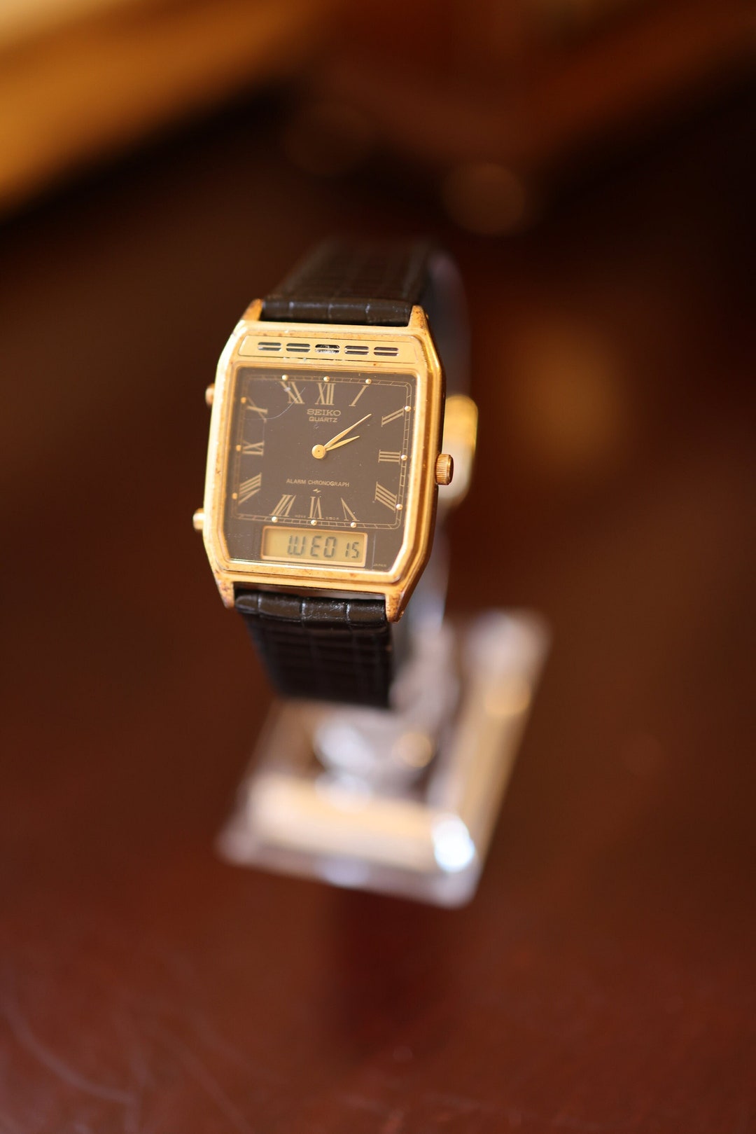 Seiko Vintage Quartz Analog / Digital Alarm Chrono Seiko Etsy